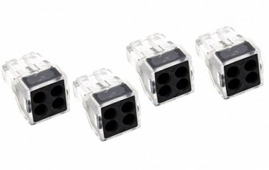 Фотография товара 'EKF Строительно-монтажная клемма СМК 773-104 4 отверстия 1,0-2,5мм2 PROxima plc-smk-104r'