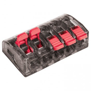 Фотография товара 'EKF Клемма СМК 221-415 5 отверстий 0.2-4.0 мм2 PROxima plc-smk-221-415'