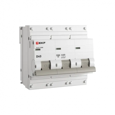 Фотография товара 'EKF mcb47100m-3-40D-pro Автоматический выключатель 3P 40А (D) 10kA ВА 47-100M'