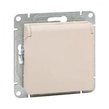 Фотография товара 'EKF UP1-SOI-111-44 Механизм розетки, 16А, IP44, с заземлением, со шторками, c крышкой'