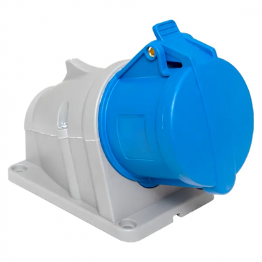 Фотография товара 'EKF ps-123-32-220-PRO Розетка стационарная наружная 123 2Р+РЕ 32А 220В IP44'