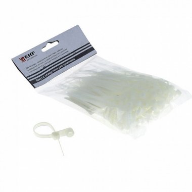 Фотография товара 'EKF Хомут нейлоновый с отверстием для крепления (3,6х100) PROxima plc-c-o-3.6x100'