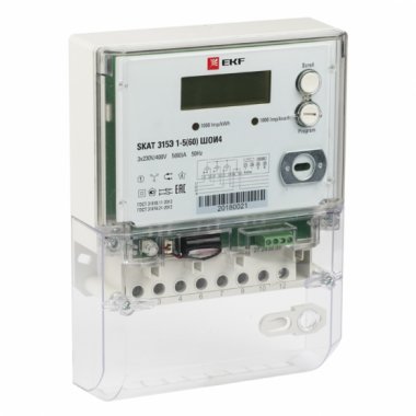 Фотография товара 'EKF 31501R Счётчик электрической энергии SKAT 315E/1-5(60) SIRP PROxima'