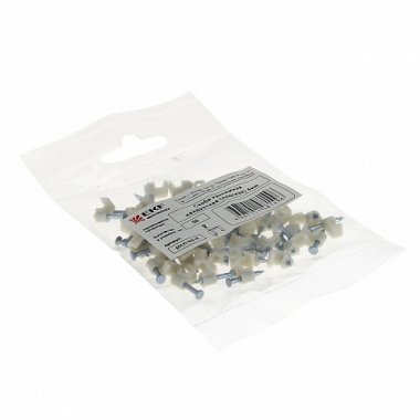 Фотография товара 'EKF Скоба крепежная квадратная (плоская) (4мм.) PROxima plcn-ss-4'