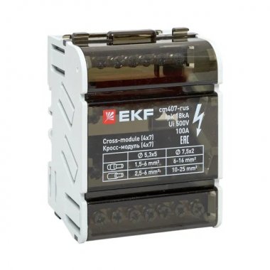 Фотография товара 'EKF cm407-rus Кросс-модуль (4x7) 100A'