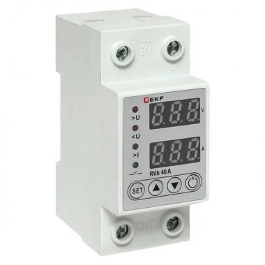 Фотография товара 'EKF rvb-m40a Реле напряжения и тока с дисп. RVb 40A'