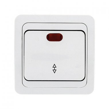 Фотография товара 'EKF Выключатель проходной 1-клавишный с индикатором 10А PROxima EEV10-125-10'