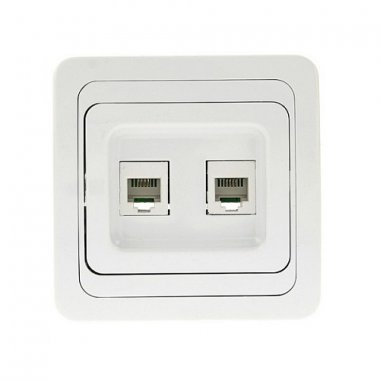 Фотография товара 'EKF Розетка Phone 2-местная PROxima EET01-134-10'