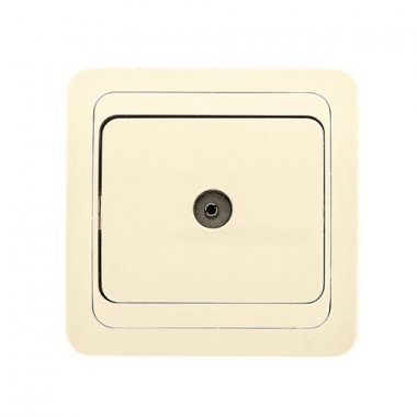 Фотография товара 'EKF Розетка TV 1-местная 75Ом 5-862МГц PROxima EEA00-027-20'