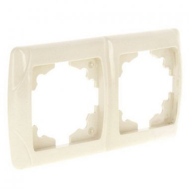 Фотография товара 'EKF Рамка 2-местная горизонтальная PROxima EEM-G-302-20'