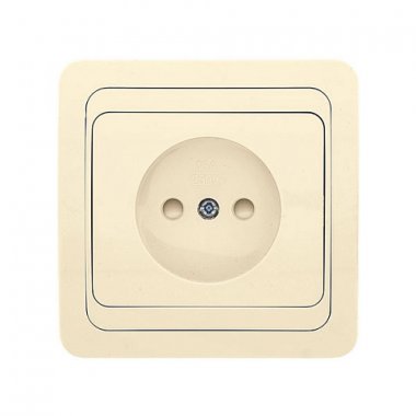 Фотография товара 'EKF Розетка 1-местная без заземления 10А с защитной шторкой PROxima EER10-022-200'