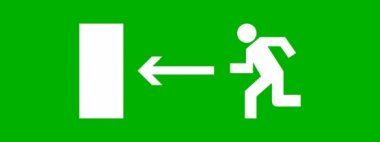 Фотография товара 'EKF pkal-01-03 Пиктограмма "Направление налево" 320х120мм'