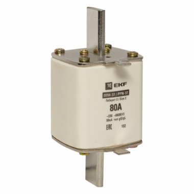 Фотография товара 'EKF fus-37/400/80 Плавкая вставка ППН-37 400/80А габарит 2'