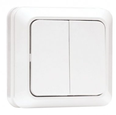 Фотография товара 'EKF Выключатель 2-клавишный 10А ENV10-023-10'