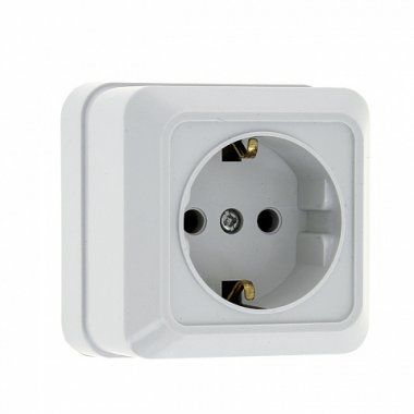 Фотография товара 'EKF Розетка 1-местная 16А с заземлением ENR16-028-10'