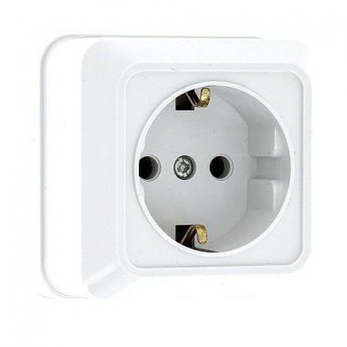 Фотография товара 'EKF Розетка 1-местная 16А с заземлением ENR16-028-10C'