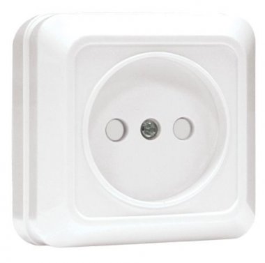 Фотография товара 'EKF Розетка 1-местная, 10А, без заземления, с защитной шторкой PROxima ENR10-022-100'