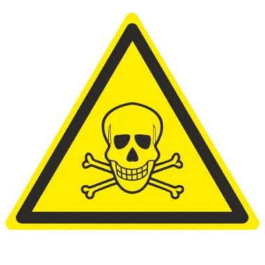 Фотография товара 'EKF pn-w-03 Знак пластик W03 "Опасно. Ядовитые вещества" (200x200x200)'