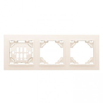 Фотография товара 'EKF Рамка 3-местная горизонтальная ERM-G-303-20'