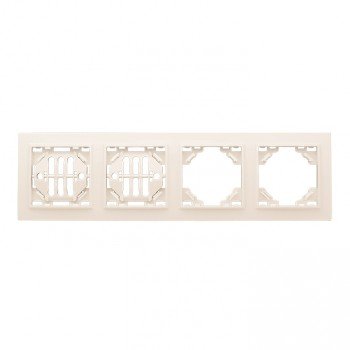 Фотография товара 'EKF Рамка 4-местная горизонтальная ERM-G-304-20'