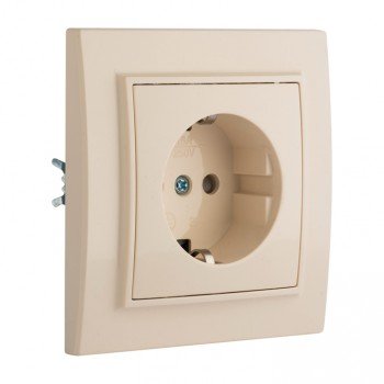 Фотография товара 'EKF Розетка 1-местная СП 16А с защитной шторкой ERR16-028-200'