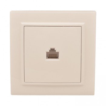 Фотография товара 'EKF Розетка RJ-45 1-местная СП ERK01-035-20'