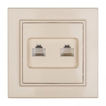 Фотография товара 'EKF Розетка RJ-45+Phone СП ERK00-135-20'