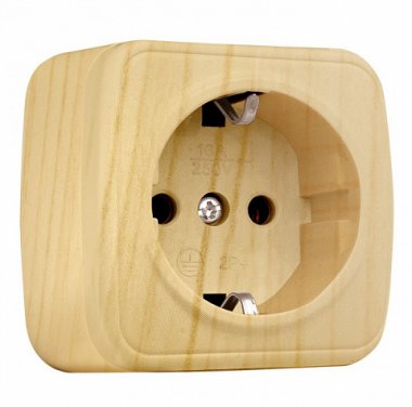 Фотография товара 'EKF Розетка 1-местная ОП Минск 16А с заземлением EGR16-028-30'