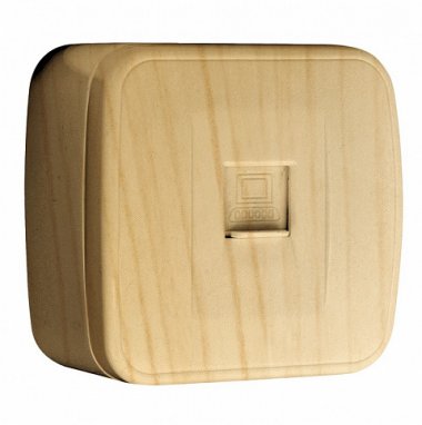 Фотография товара 'EKF Розетка RJ-45 1-местная ОП Минск, 1А, 120В EGK01-035-30'