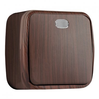 Фотография товара 'EKF Выключатель 1-клавишный ОП Минск 10А с индикатором EGV10-121-40'