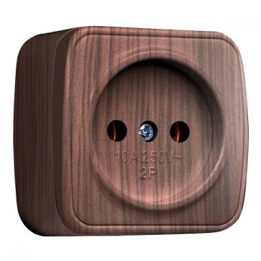 Фотография товара 'EKF Розетка 1-местная ОП Минск 10А без заземления EGR10-022-40'