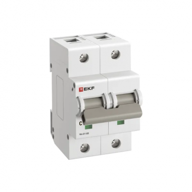 Фотография товара 'EKF mcb47125-2-50C Автоматический выключатель ВА 47-125 2P 50А (C) 15кА'