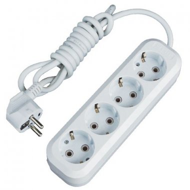 Фотография товара 'EKF Удлинитель Эксперт, 4 гнезда, 16А/3,5кВт с заземлением ПВС 3х1 PROxima UBA16-310-4-03'