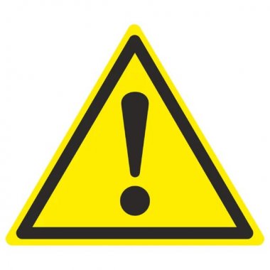 Фотография товара 'EKF an-w-09 Знак наклейка W09 "Внимание. Опасность (прочие опасности)" (200x200x150)'