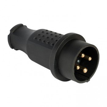 Фотография товара 'EKF Вилка прямая каучуковая 380В, 3P+PE, 32A, IP44 PROxima RPS-021-32-380-44'