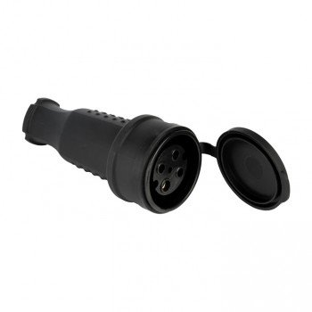 Фотография товара 'EKF Розетка переносная с крышкой 380В 3P+PE 32A IP44 PROxima RPS-022-32-380-44'