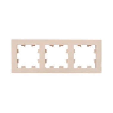 Фотография товара 'EKF UP1-FPI-03 3 - местная рамка, кремовая, пластик Эпика'