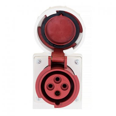 Фотография товара 'EKF Розетка стационарная наружная 1242 3Р+РЕ 32А 380В IP67 PROxima ps-1242-32-380'