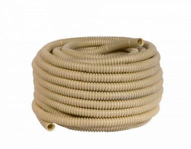 Фотография товара 'EKF Труба гофрированная ПВХ Plast с зондом d25 мм PROxima tg-z-25w'