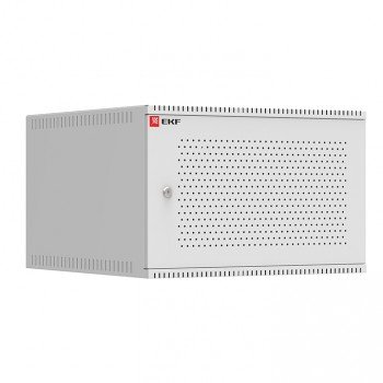 Фотография товара 'EKF Шкаф телекоммуникационный настенный 6U (600х650) дверь перфорированная, Astra A серия Basic ITB6P650'
