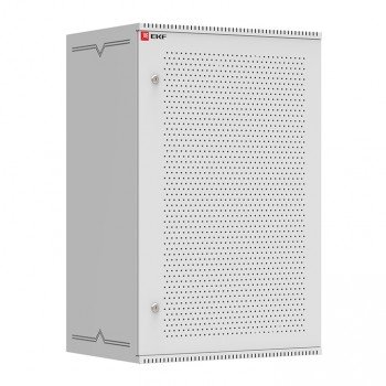 Фотография товара 'EKF Шкаф телекоммуникационный настенный 18U (600х450) дверь перфорированная, Astra A серия Basic ITB18P450'