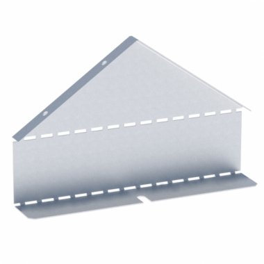 Фотография товара 'EKF zkdsk80500-HDZ Заглушка крышки двускатной на лоток 80х500 мм (0,8 мм)'