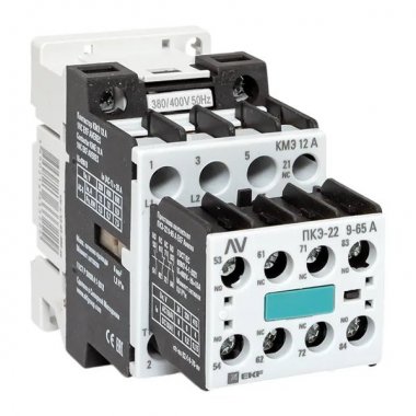 Фотография товара 'EKF ctr-s-12-01-400-av-22 Комплект КМЭ 12А 1NC 400В АС с дополнительными контактами 2НО+2НЗ'