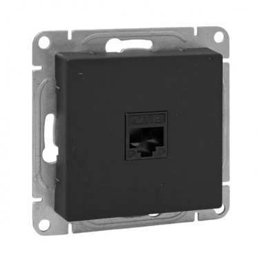 Фотография товара 'EKF UP1-SOB-RJ11 Механизм розетки RJ11, чёрный Эпика'