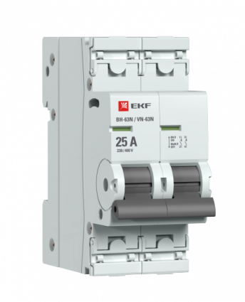 Фотография товара 'EKF S63225 Выключатель нагрузки 2P 25А ВН-63N PROxima'
