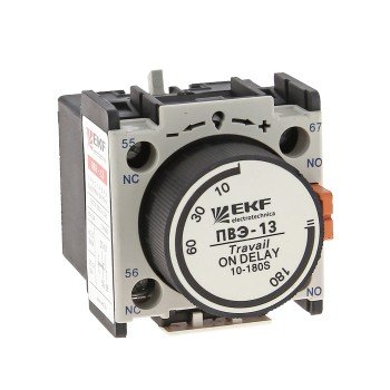 Фотография товара 'EKF Приставка выдержки времени включения ПВЭ-12 0,1-30сек NO+NC ctr-st-12'
