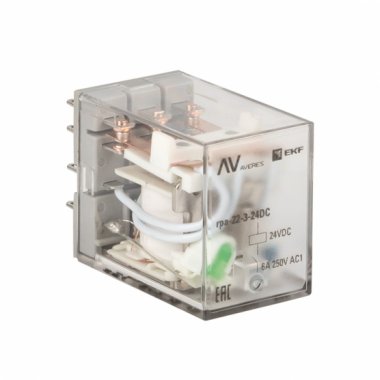 Фотография товара 'EKF rpa-22-3-24DC Реле промежуточное RPA 22/3 6A 24В DC AVERES'