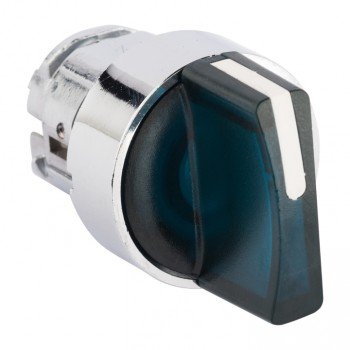 Фотография товара 'EKF Исполнительный механизм переключателя ХB4 синий на 2 положения с фиксацией, без подсветки с короткой ручкой XB4BD2FL-B'