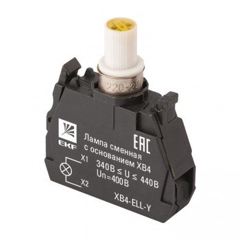 Фотография товара 'EKF Лампа сменная c основанием XB4 желтая 400В XB4-ELL-Y'
