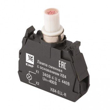Фотография товара 'EKF Лампа сменная c основанием XB4 красная 400В XB4-ELL-R'